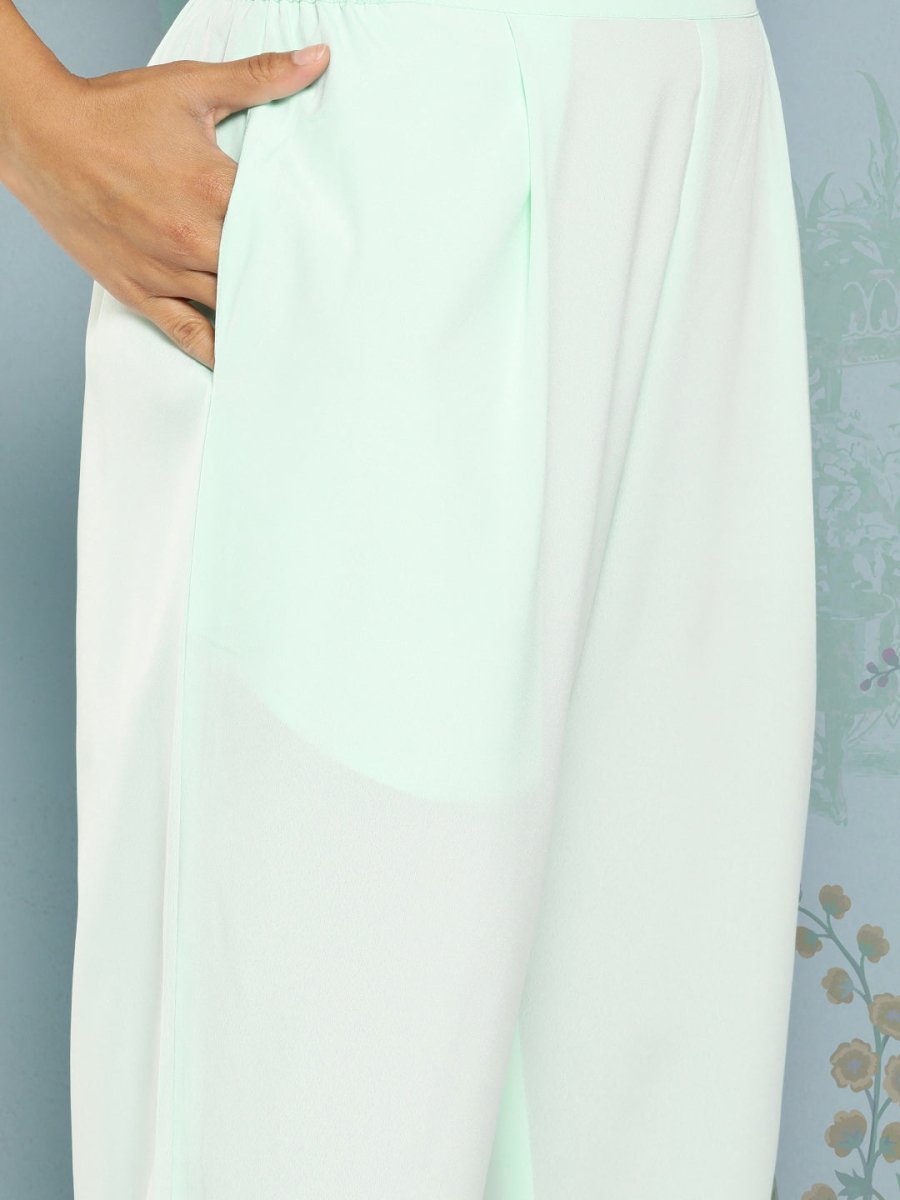 Ahalyaa Floral Printed Empire Kurta With Trousers | Grocsy