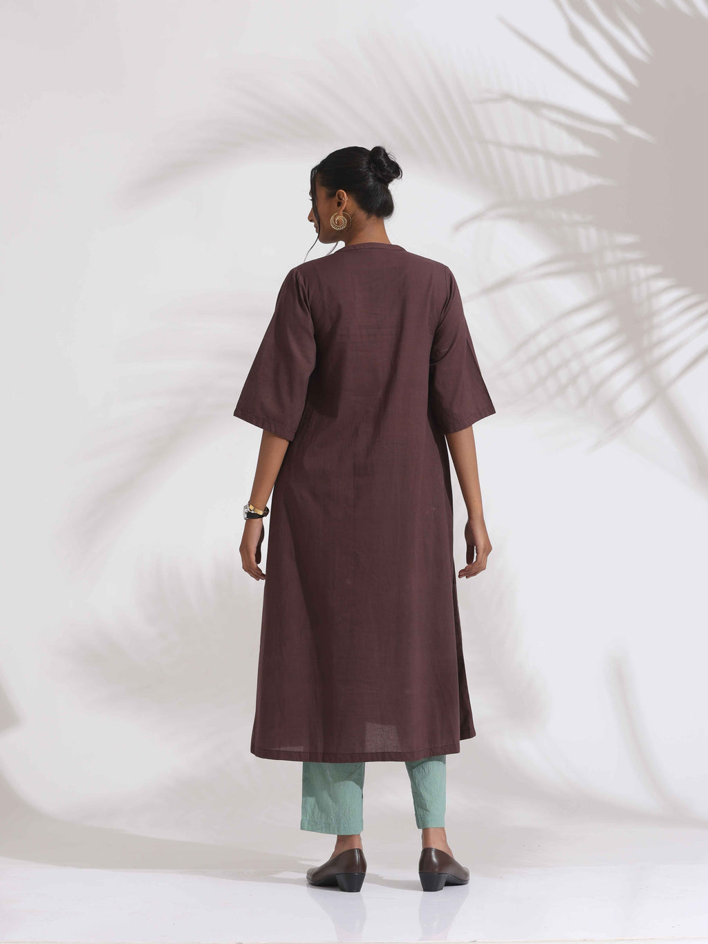 trueBrowns Cola Cotton Print Flared Kurta Set | Grocsy