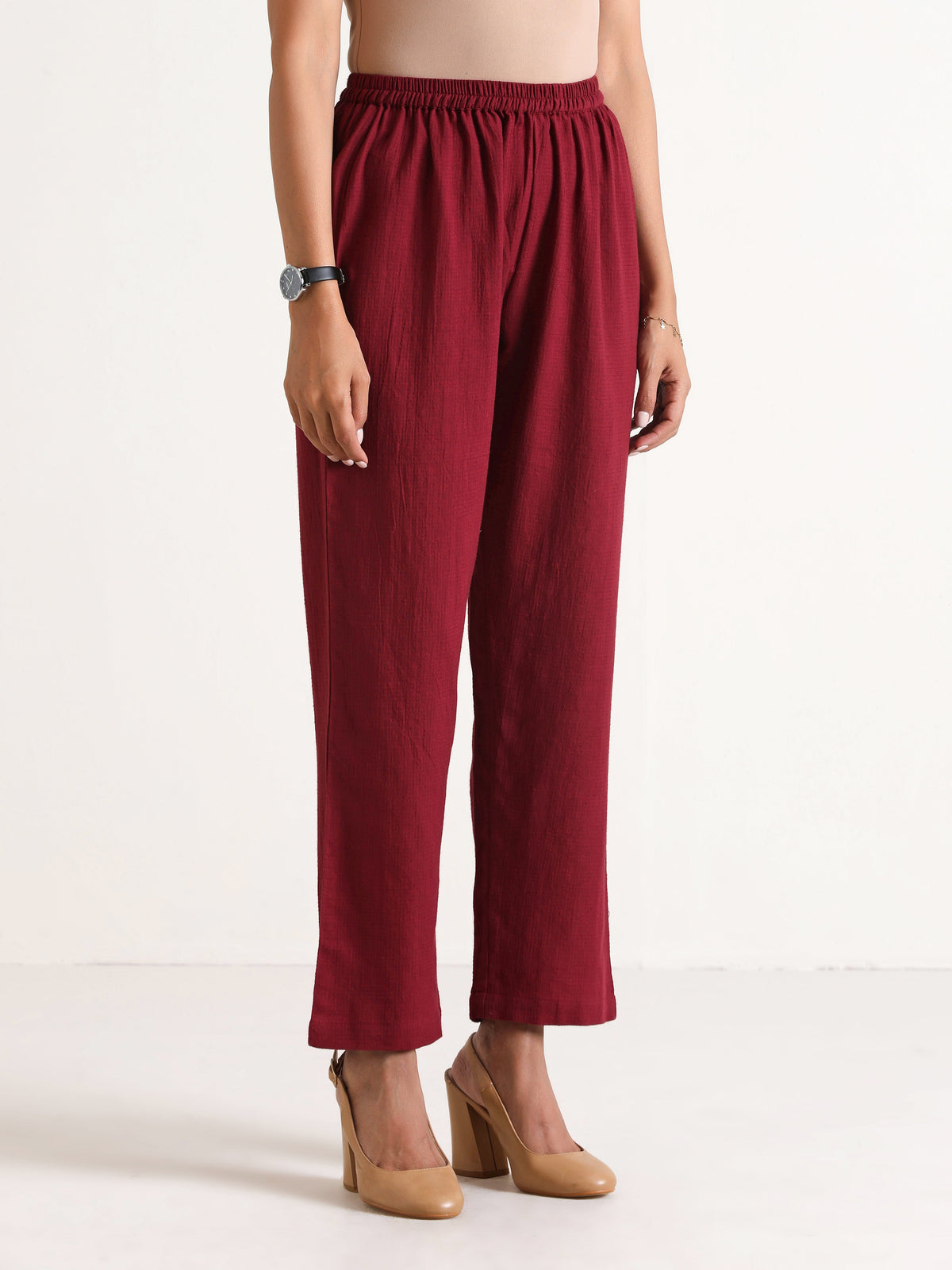 trueBrowns Maroon Angrakha Kurta Set | Grocsy