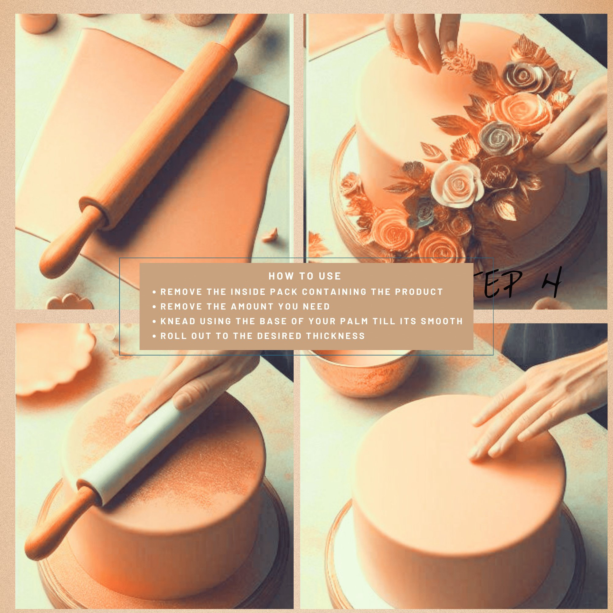 Confect Rose Gold Sugar | Edible Sugar Paste | Grocsy