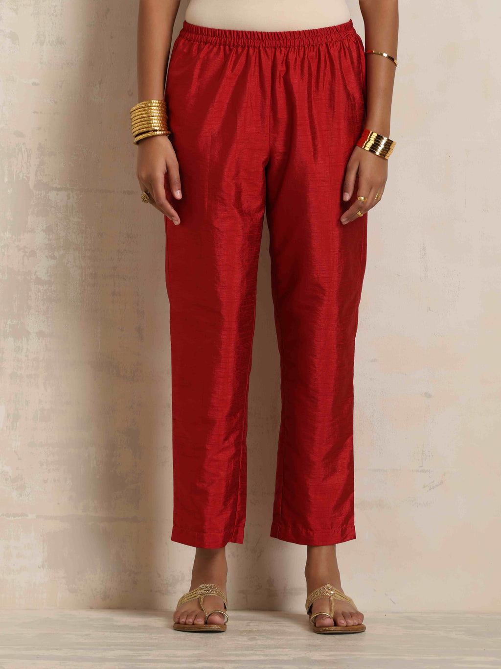 trueBrowns Gold Tissue Kurta Co-ord Set | Grocsy