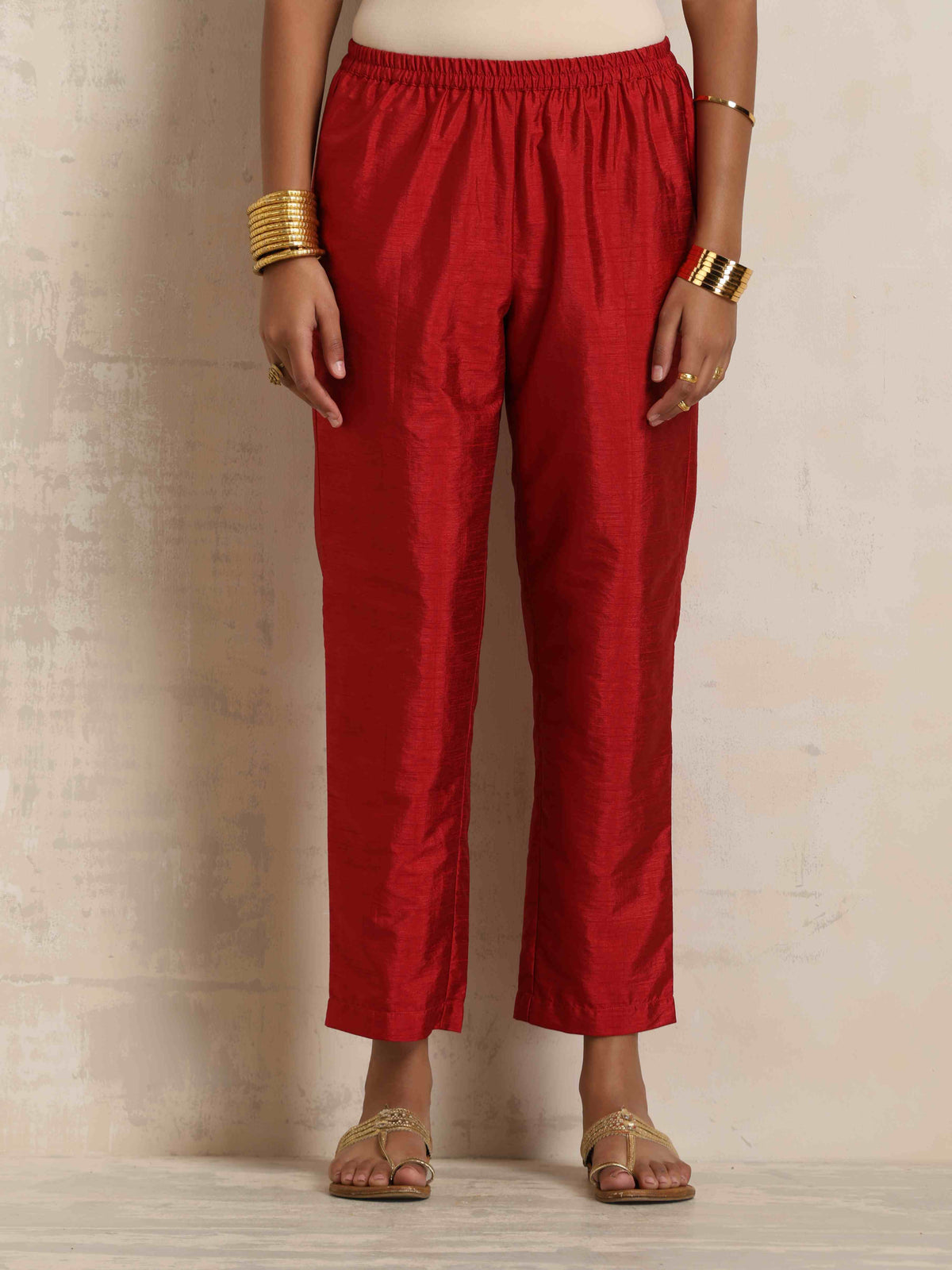 trueBrowns Gold Tissue Kurta Co-ord Set | Grocsy