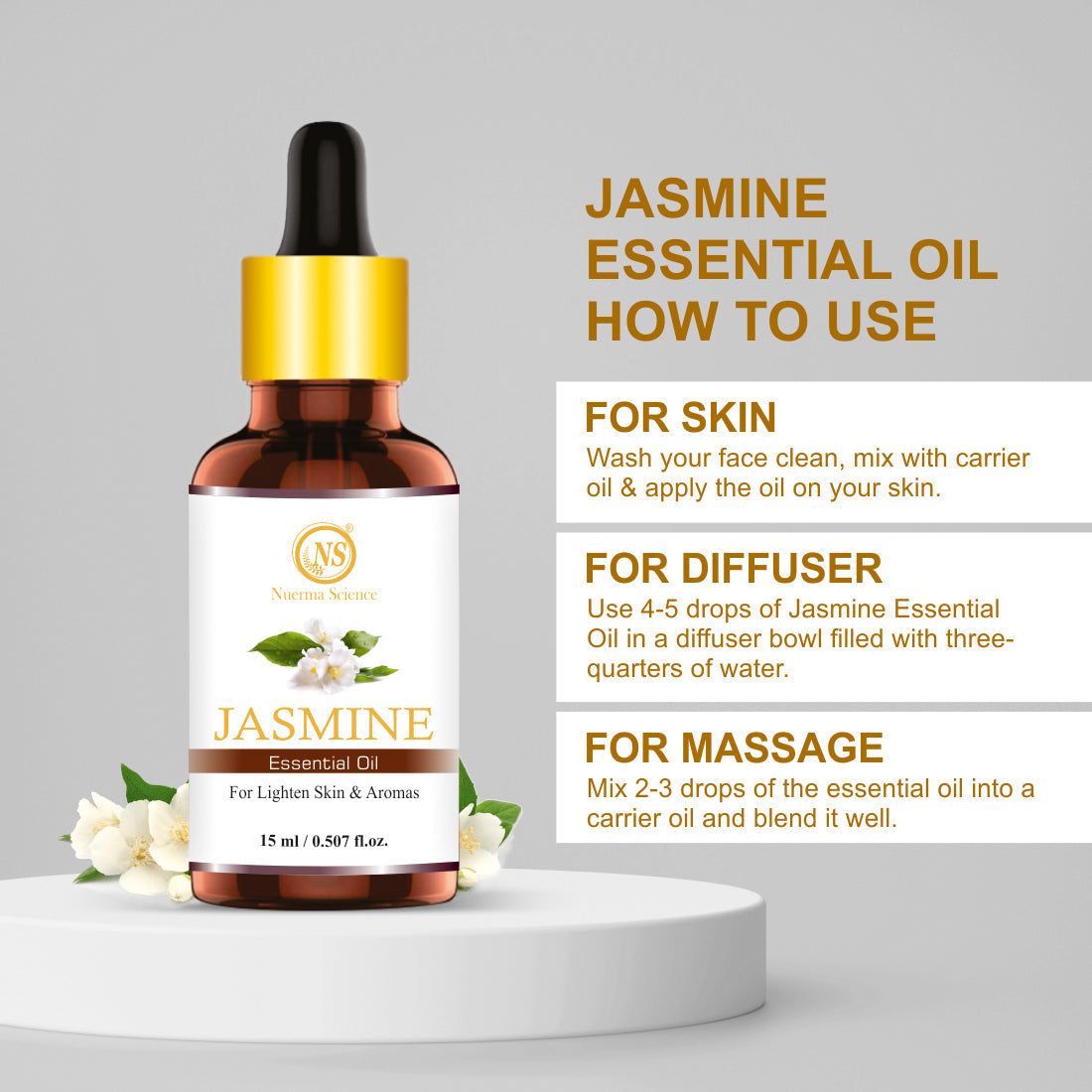 Nuerma Science Jasmine Essential Oil | Grocsy