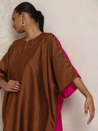 trueBrowns Brown Silk Co-ord Set | Grocsy