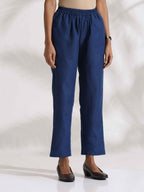 trueBrowns Blue Slub Co-ord Set | Grocsy