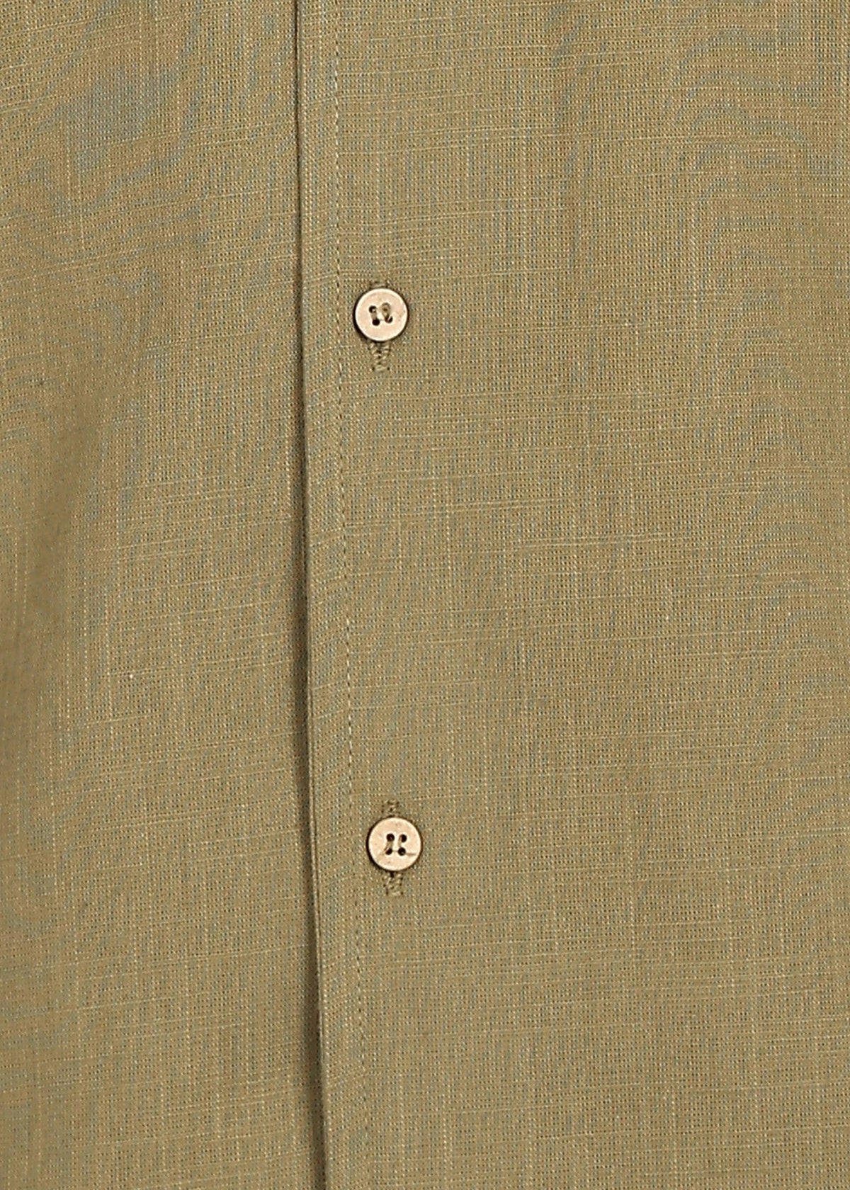 Fabmade Olive Breeze Linen Shirt | Grocsy