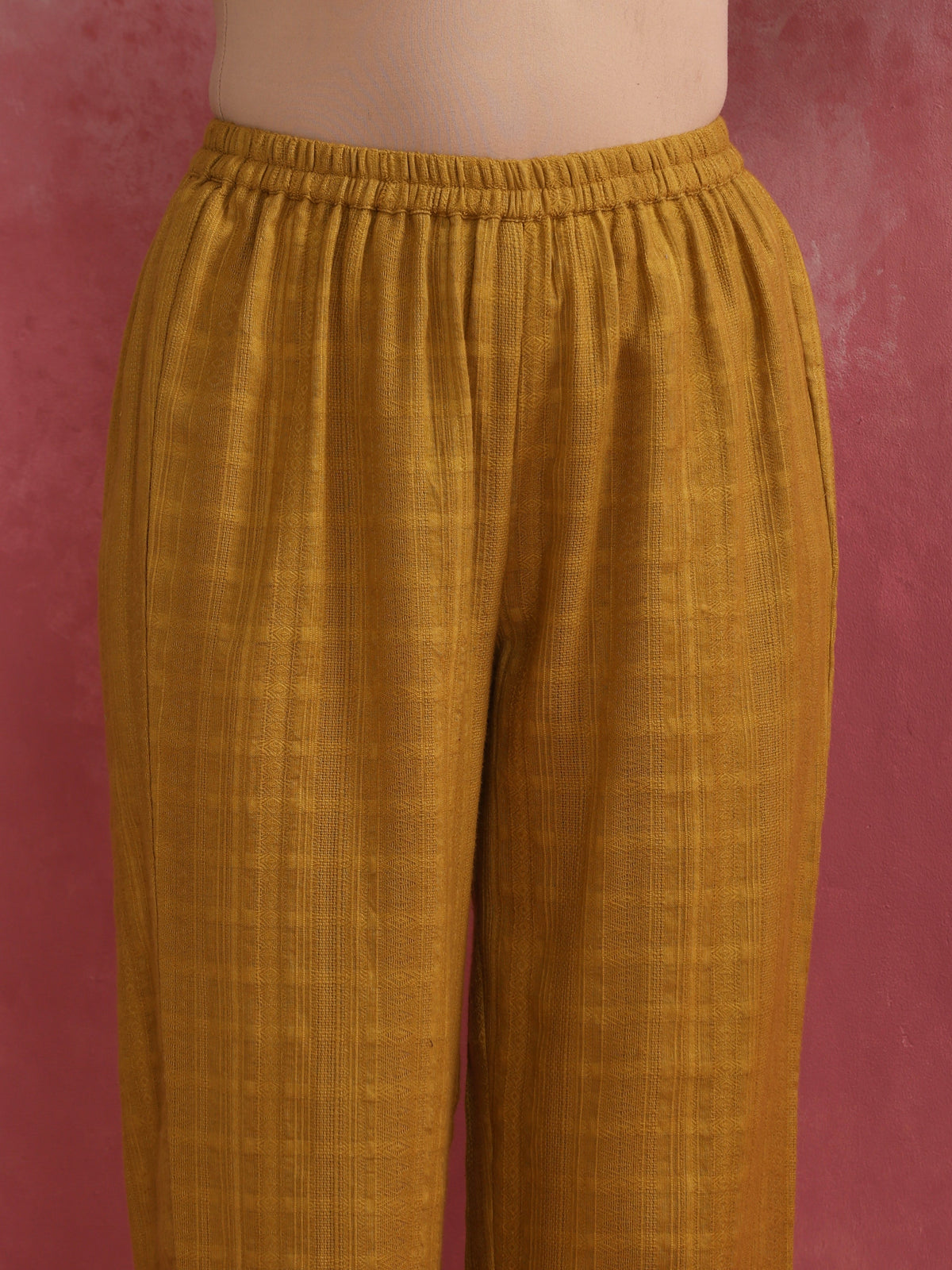 trueBrowns Mustard Cotton Dobby Co-ord set | Grocsy