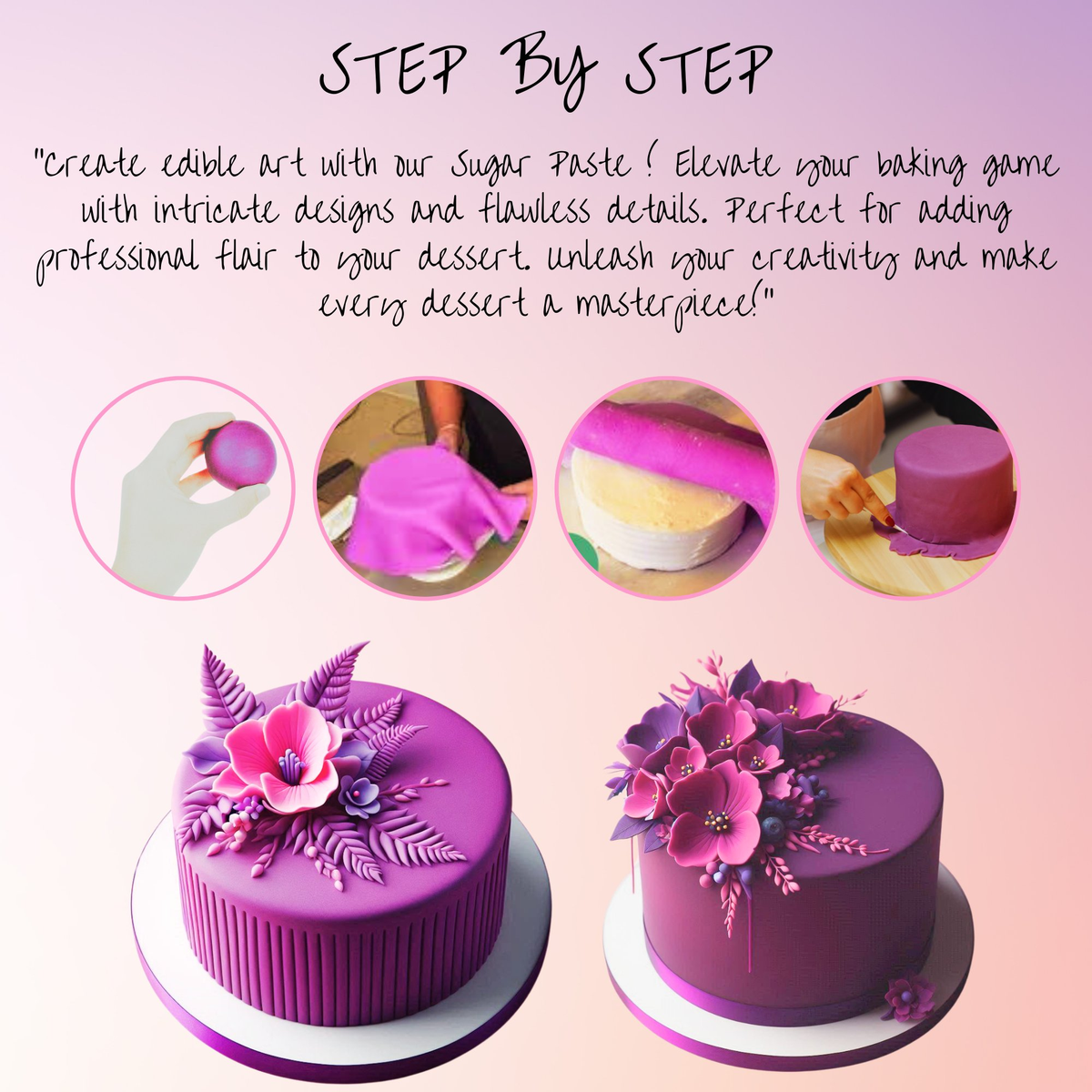 Confect Fuchsia Pink Fondant | Edible Sugarpaste | Grocsy