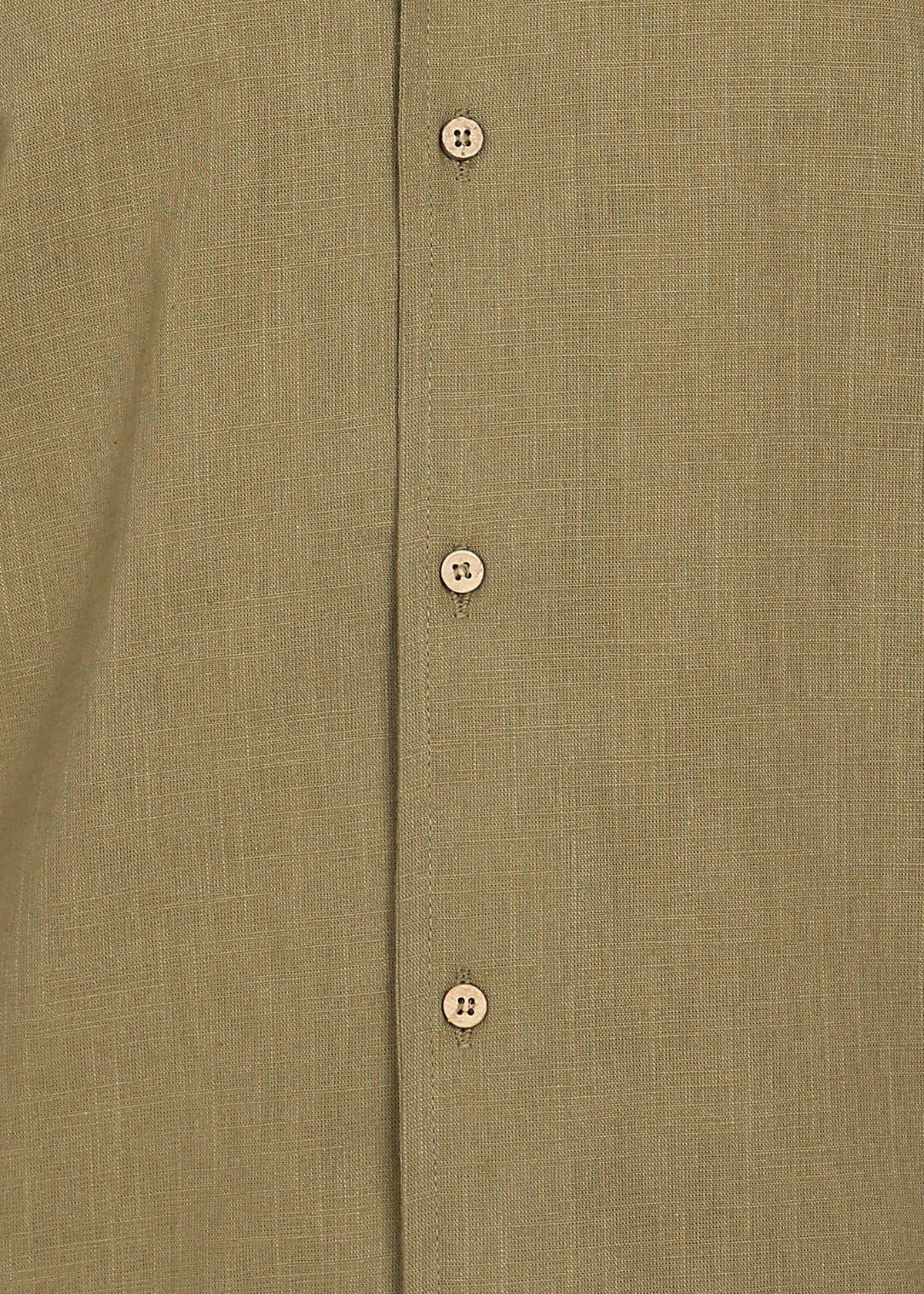 Fabmade Khaki Ease Linen Co-Ord Set | Grocsy