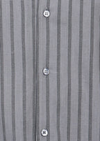 Fabmade Graphite Stripe Short-Sleeve Shirt | Grocsy