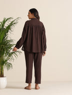 trueBrowns Cola Cotton Shirt Co-ord Set | Grocsy