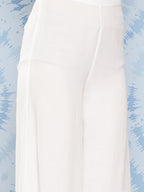 InWeave Women's White Strappy Set With White Red Round Motif Dupatta | Grocsy