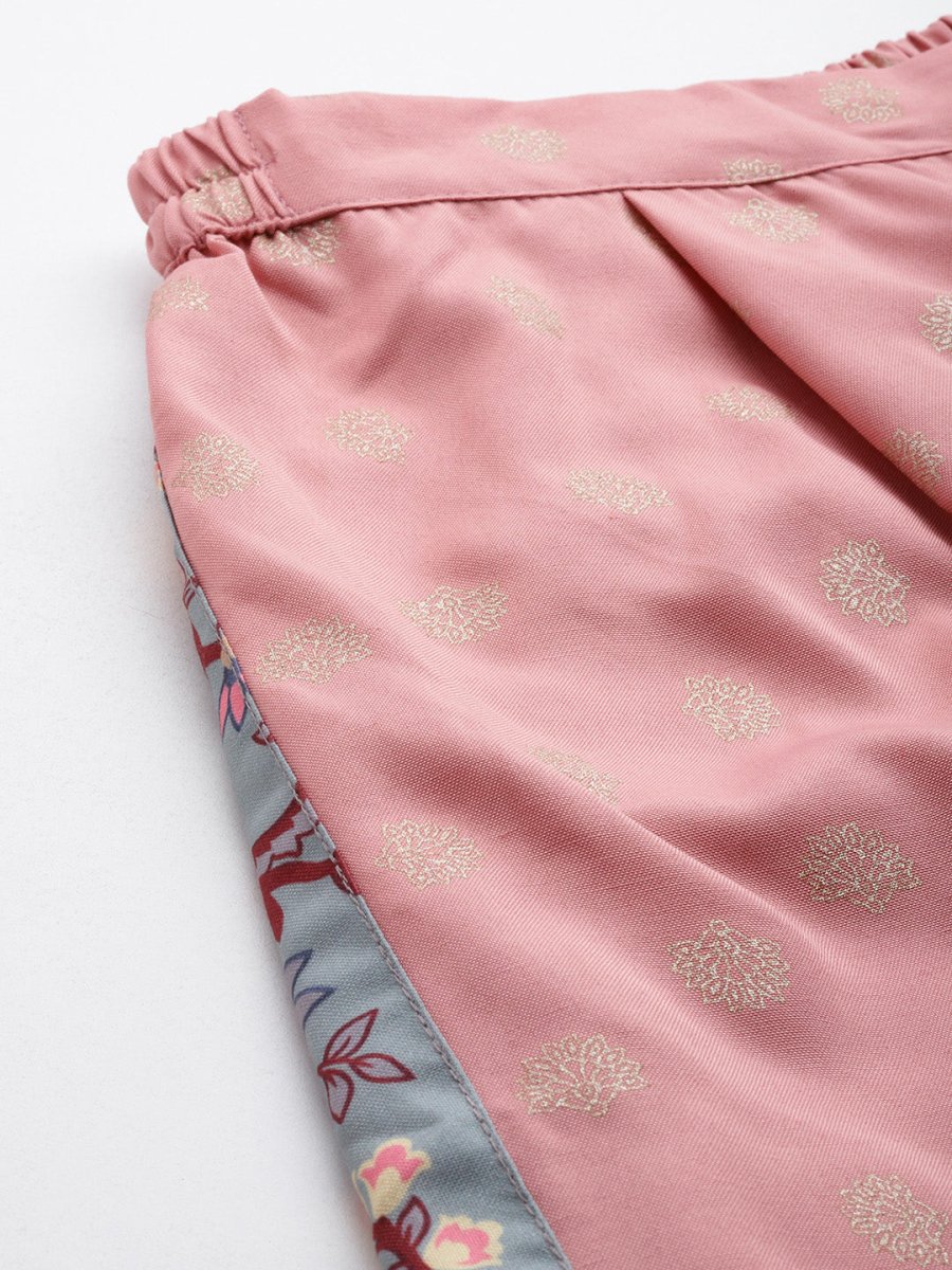 Ahalyaa Plus Size Ethnic Printed Wrap Tunic with Palazzos | Grocsy