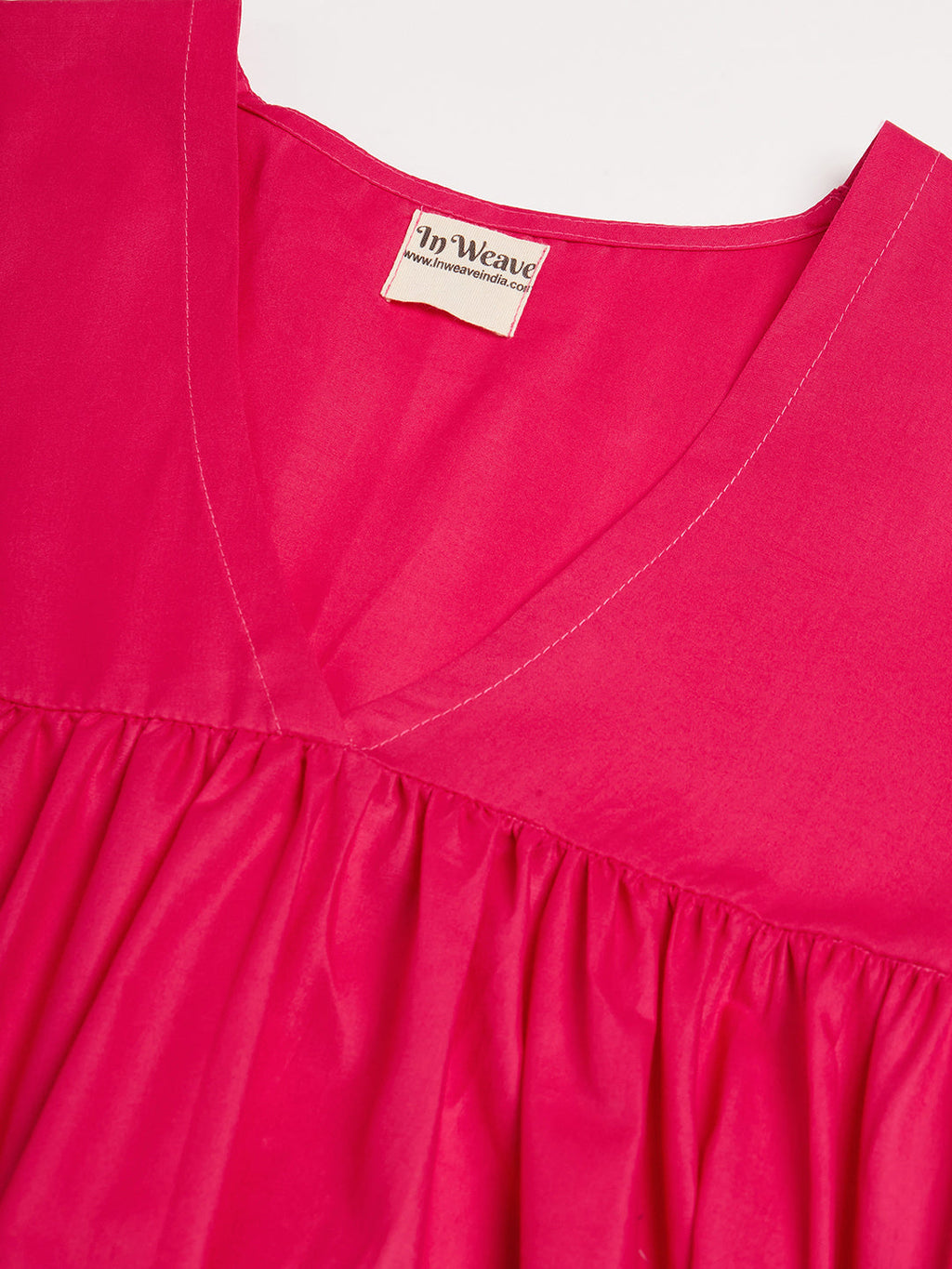 InWeave Women's Fuchsia Flared Kurta Palazzo Set | Grocsy