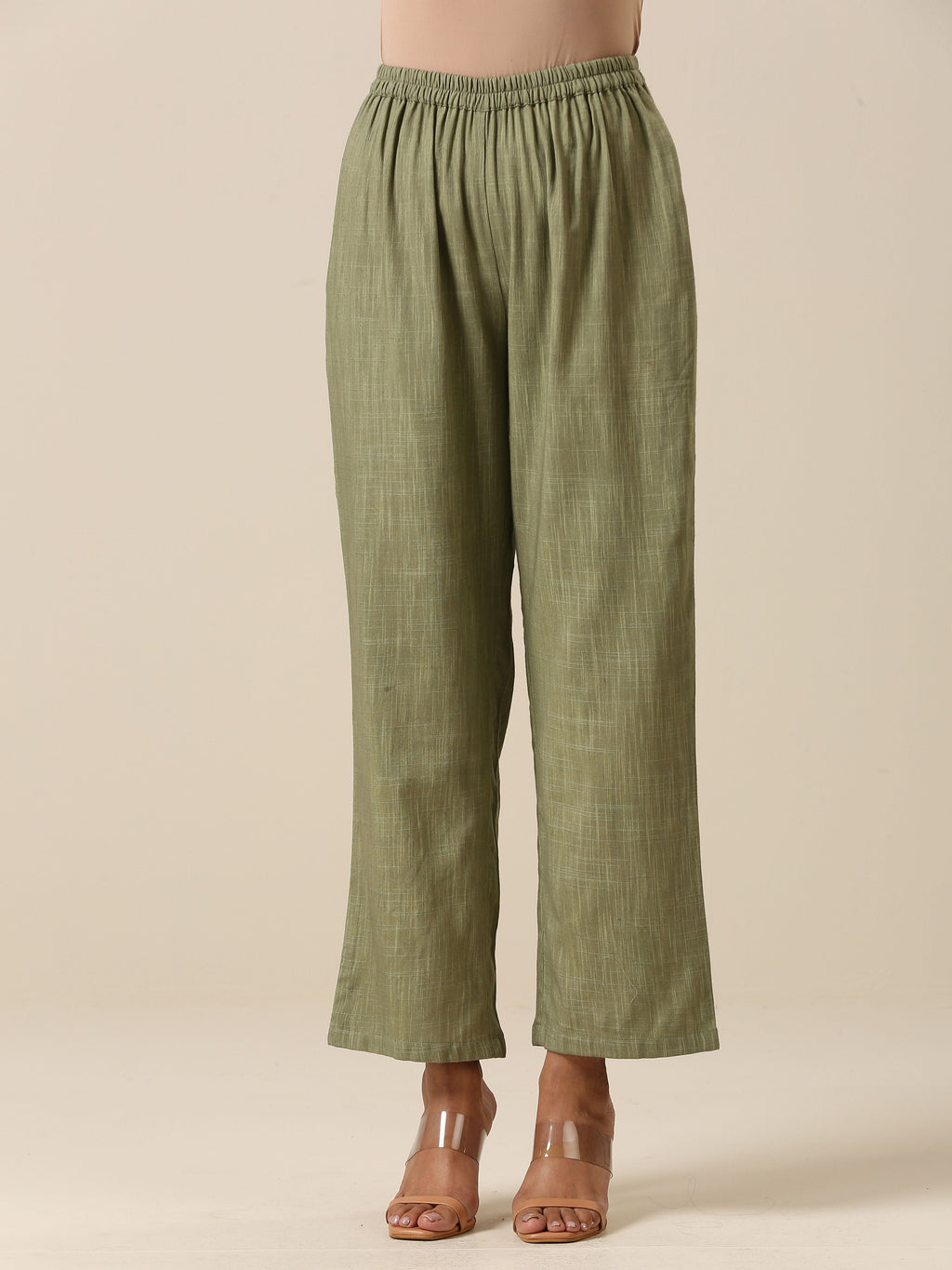 trueBrowns Sage Slub Textured Short Co-Ord Set | Grocsy