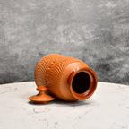 Sowpeace Premium Large Terracotta Storage Jar with Lid | Grocsy