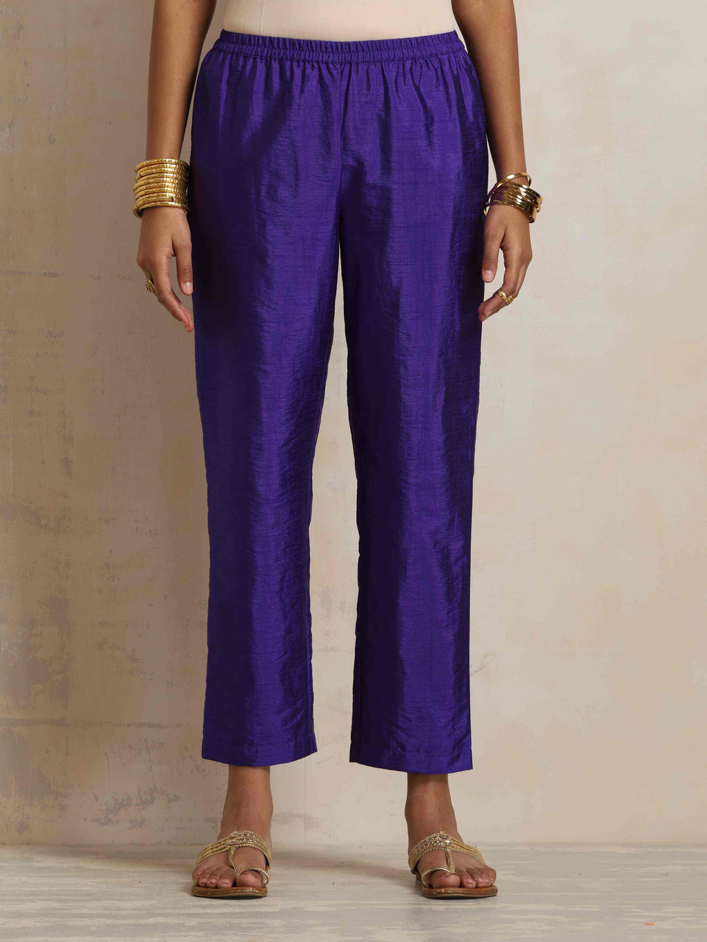 trueBrowns Lilac Tissue Kurta Co-ord Set | Grocsy