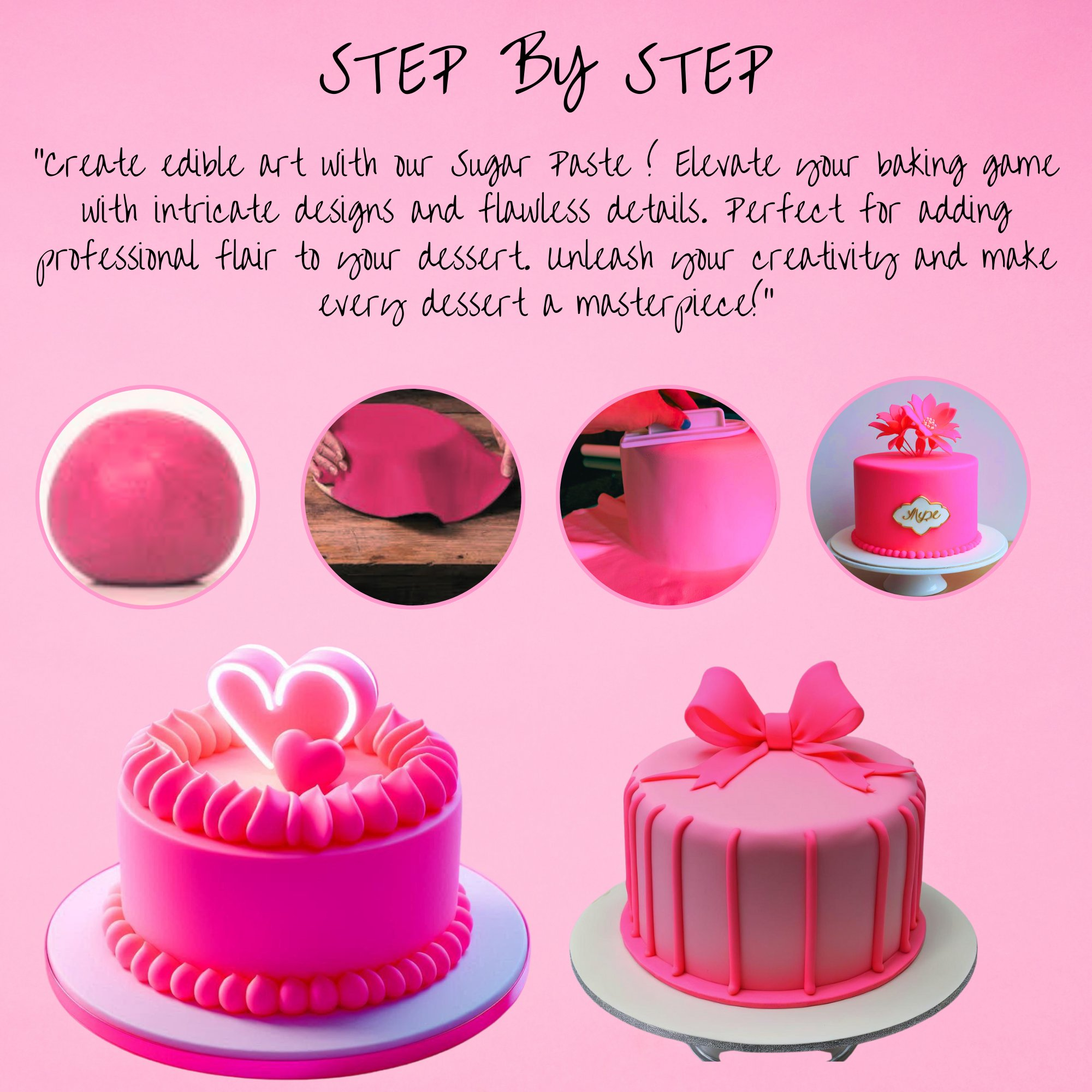 Confect Neon Pink Fondant | Edible Sugarpaste | Grocsy