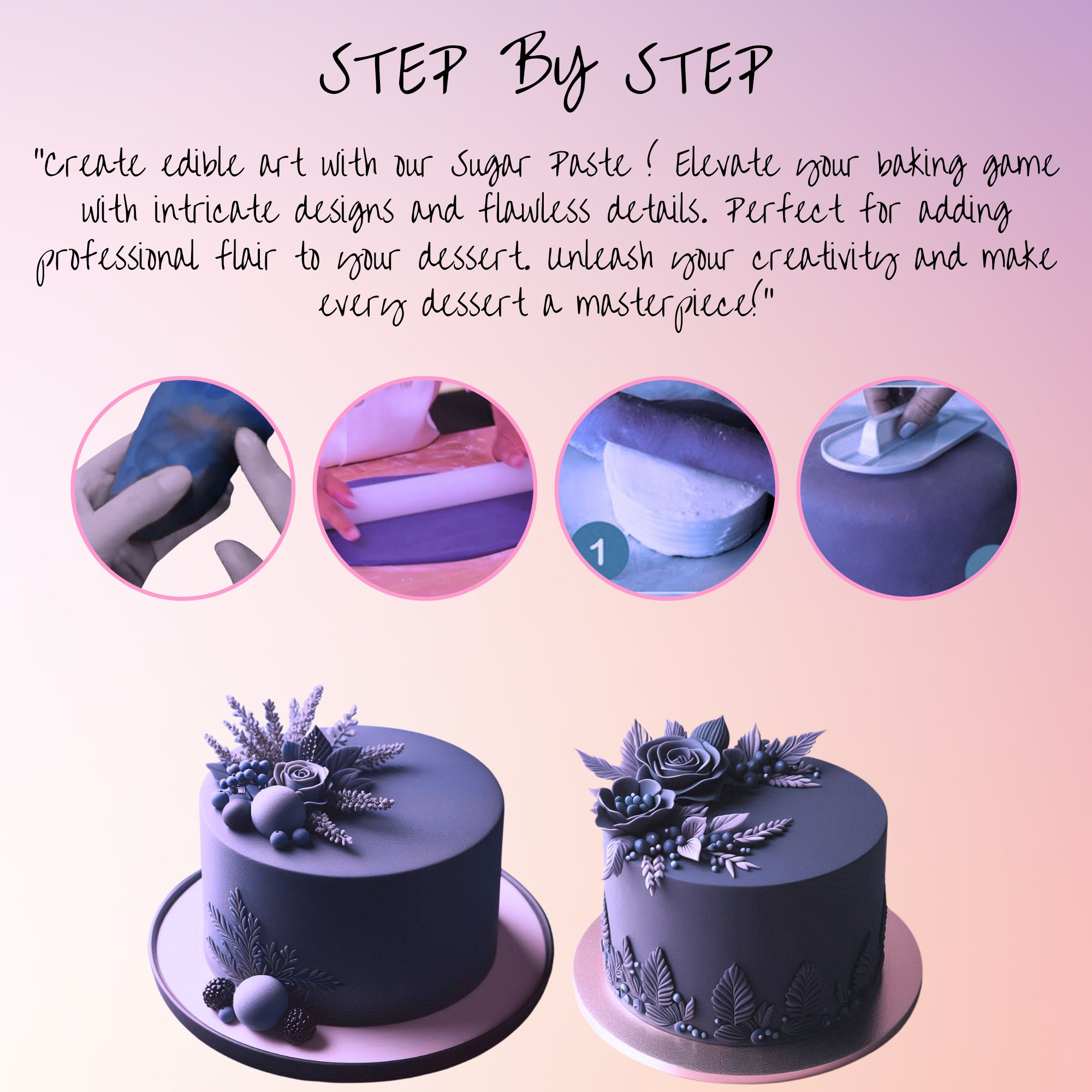 Confect Purple Fondant | Edible Sugarpaste | Grocsy