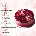 Confect Ombre- 2 | Edible Sugar Roses Topper | Grocsy