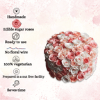 Confect Ombre- 3 | Edible Sugar Roses Topper | Grocsy
