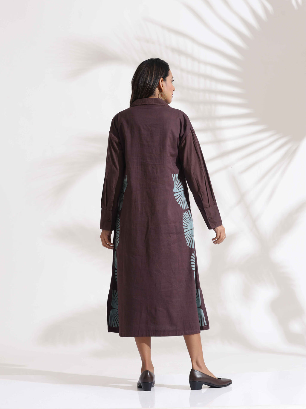 trueBrowns Cola Cotton Print A-line Dress | Grocsy