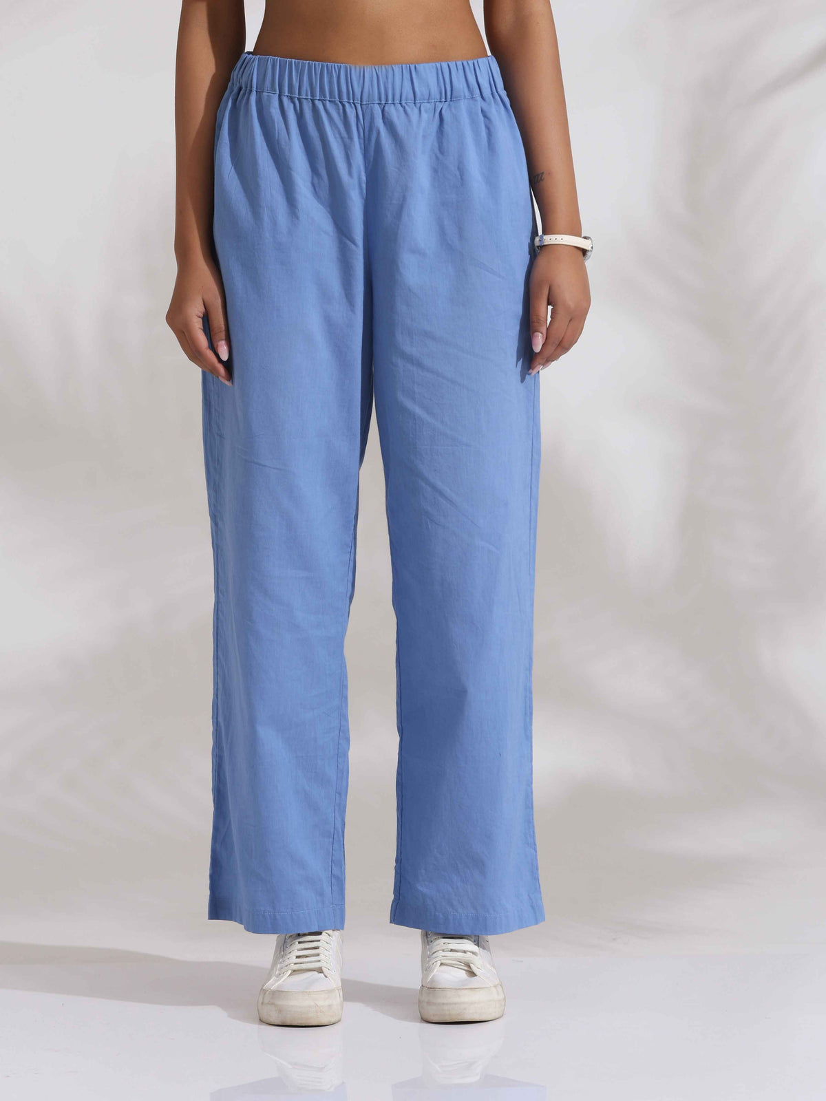 trueBrowns Blue Cotton Stripe Kurta Co-ord Set | Grocsy