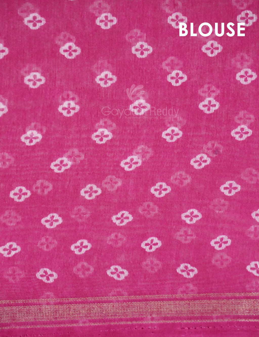Shades of Hot Pink Colour Floral Design Semi Chanderi Saree By Gayathri Reddy Designer Studio | Grocsy