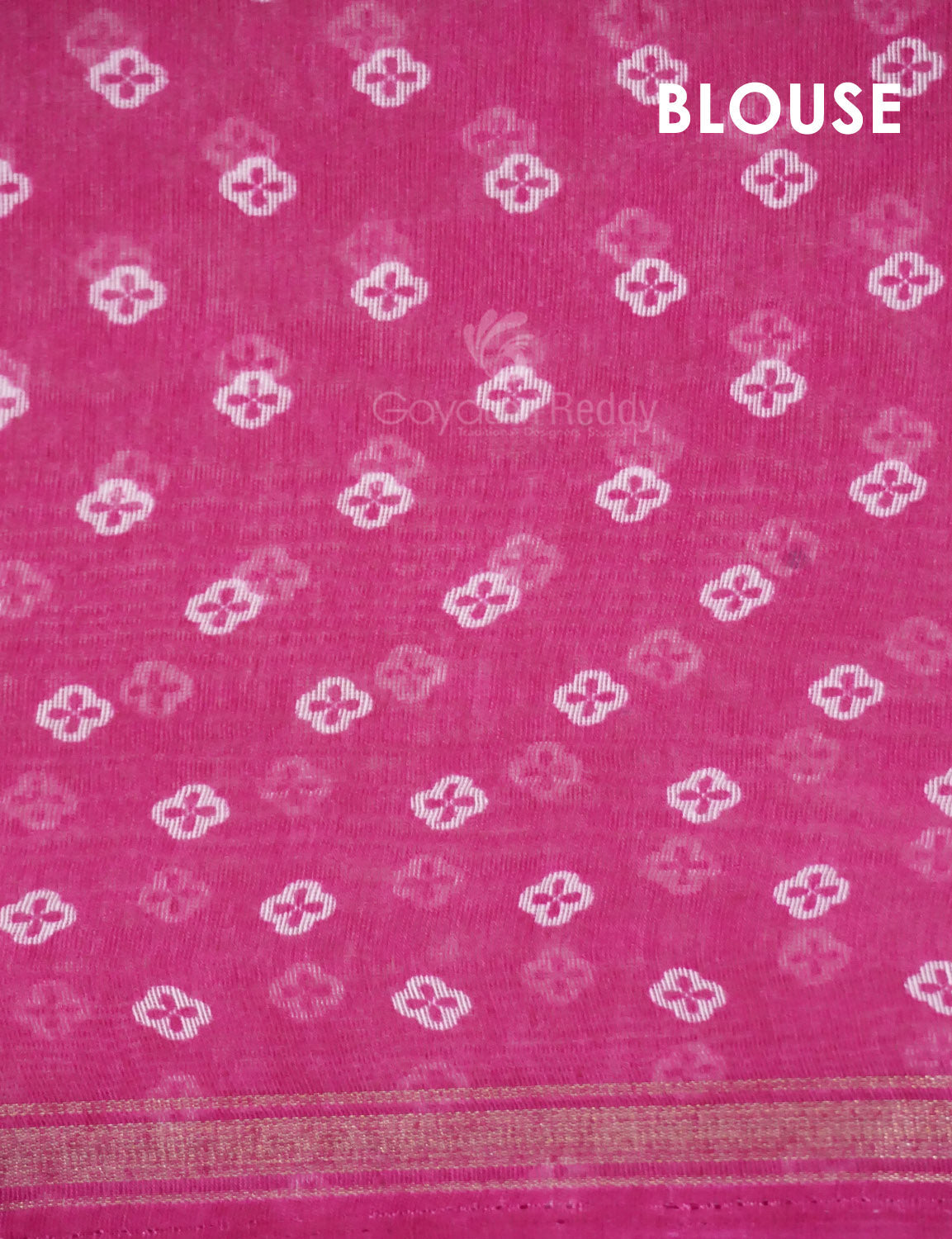 Shades of Hot Pink Colour Floral Design Semi Chanderi Saree By Gayathri Reddy Designer Studio | Grocsy