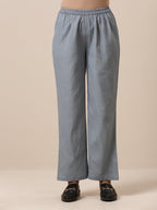 trueBrowns Cotton Steel Blue Short Co-Ord Set | Relove | Grocsy