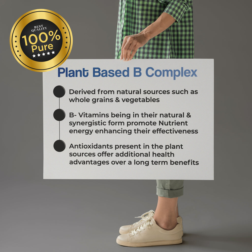 Health Veda Organics Plant Based B-Complex Tablets | Grocsy
