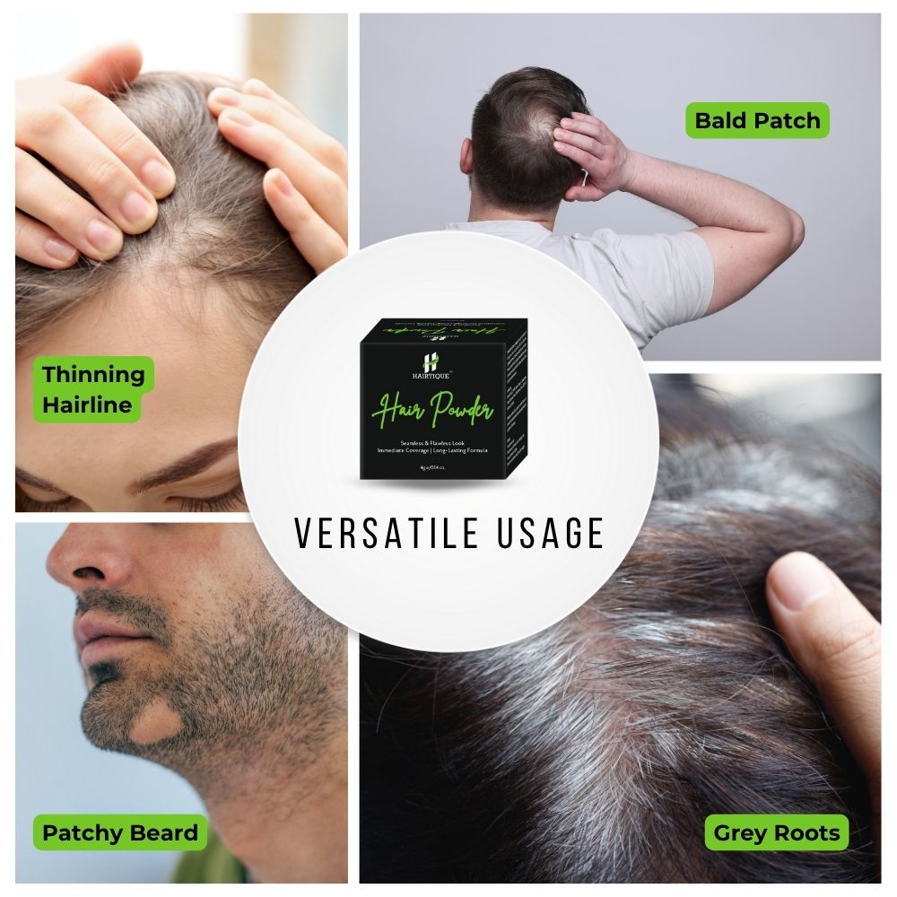 Samisha Cover Up Hair Powder - Black | Grocsy