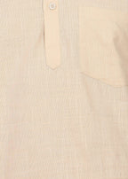 Fabmade Ivory Ease Short Kurta Co-Ord Set | Grocsy