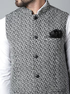 Even Apparels Men's Grey Pure Wool Nehru Jacket | Grocsy