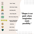 Confect Baby Shower Sprinkles | Birthday Sprinkles | Gender Reveal Sprinkles Pack of 5 (BABY SHOWER -08) | Grocsy