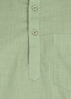 Fabmade Sage Linen Kurta Co-Ord Set | Grocsy