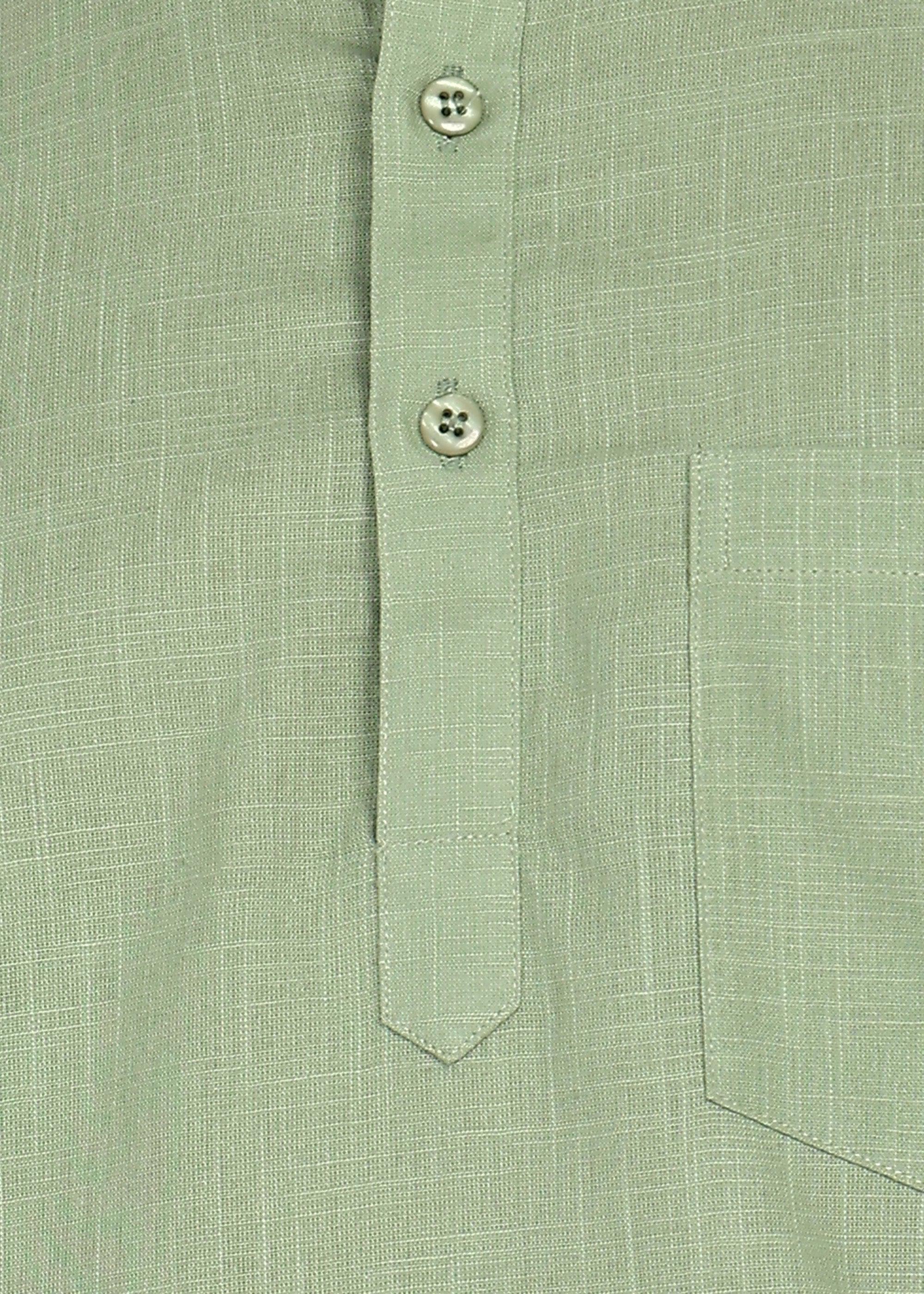 Fabmade Sage Linen Kurta Co-Ord Set | Grocsy
