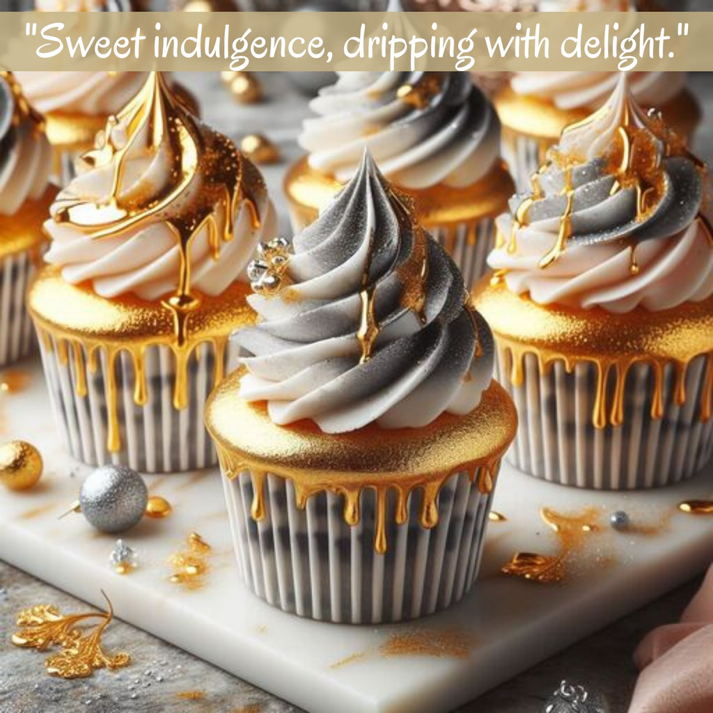Confect Twinkling Silvery Gold | Edible Drips | Grocsy