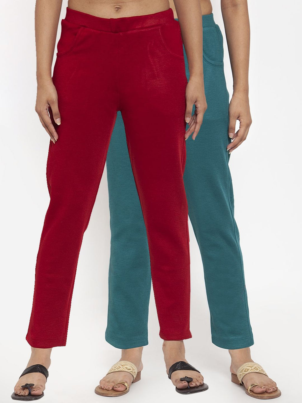 TAG 7 Women Pack of 2 Solid Leggings | Grocsy