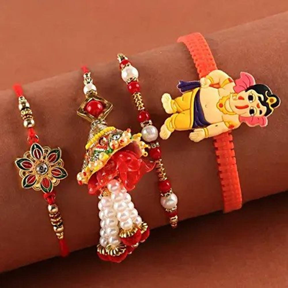 Set of 3 Rakhis & Lumba | Grocsy