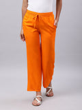 Souchii Orange Liva Palazzos | Grocsy