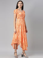 Souchii Chiffon Midi Dress | Grocsy