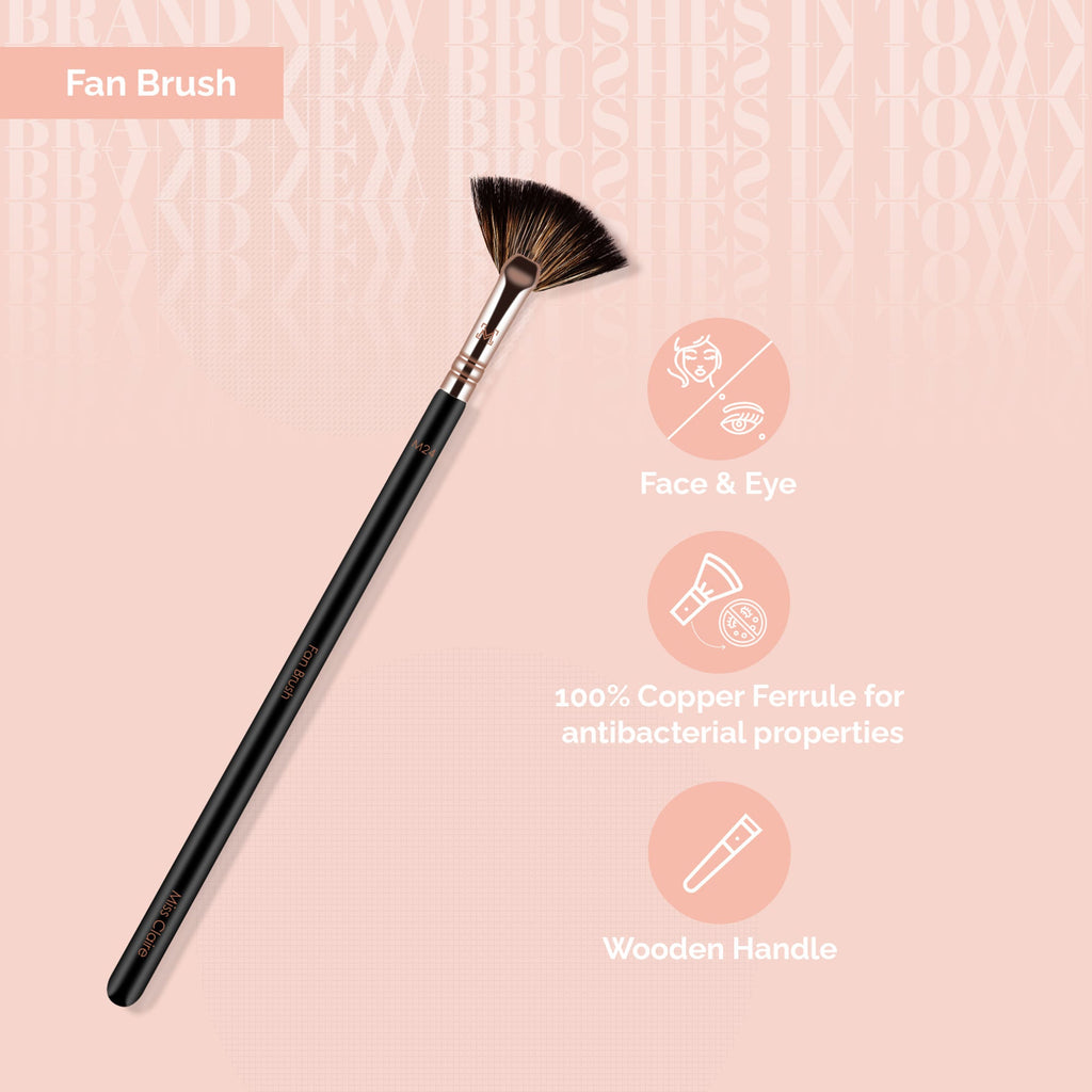 Miss Claire M24 - Fan Brush - Rose Gold | Grocsy