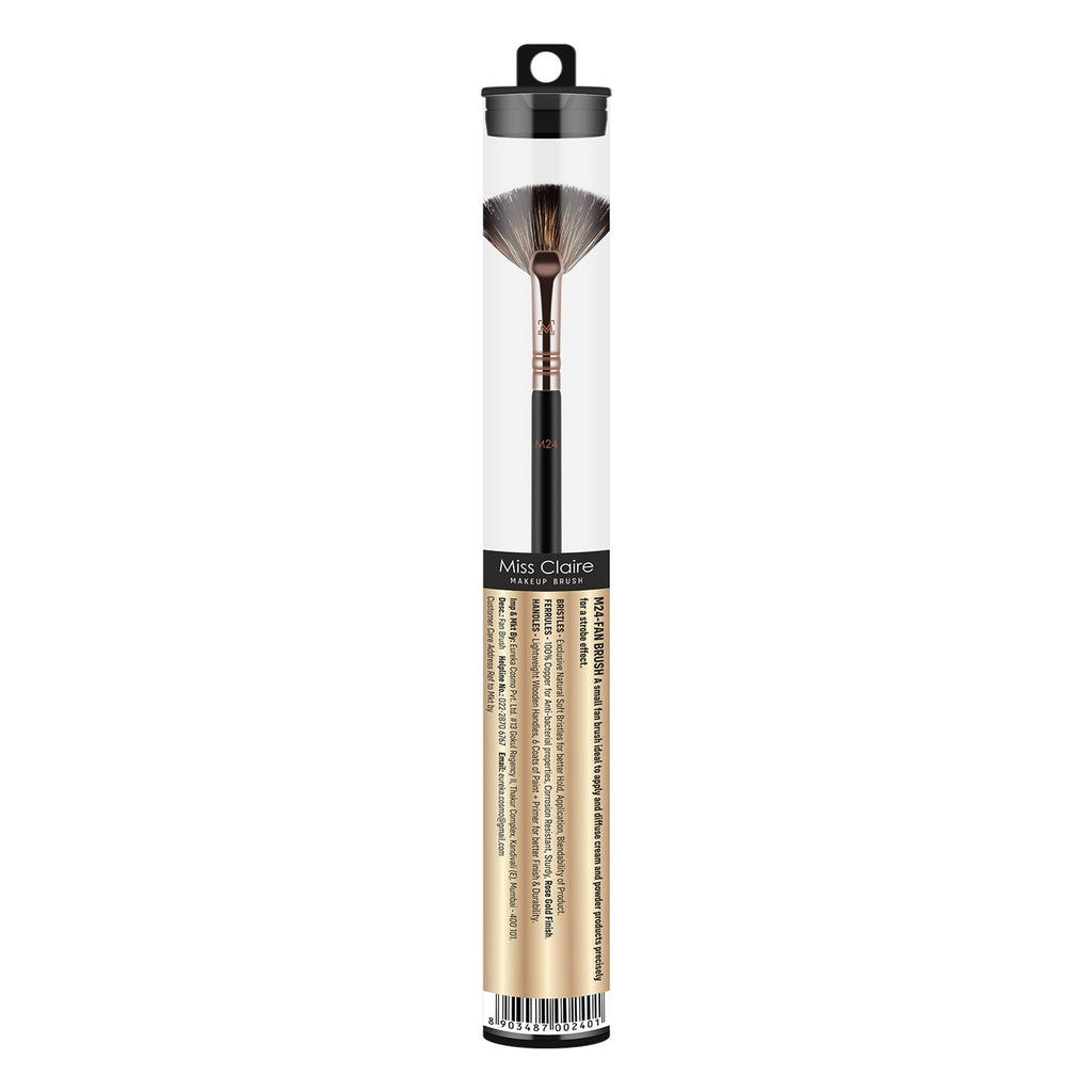 Miss Claire M24 - Fan Brush - Rose Gold | Grocsy