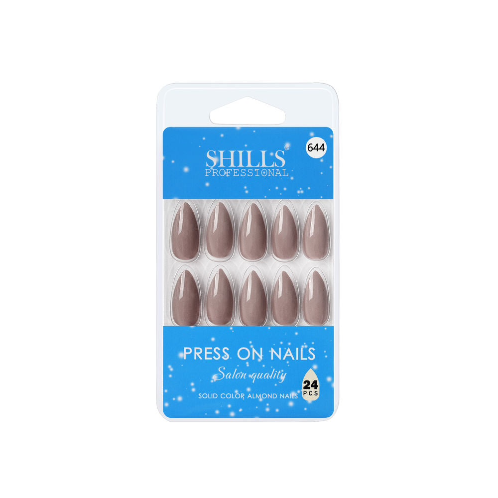 Shills Professional Reusable Press On Nails Almond - SPN644 | Grocsy