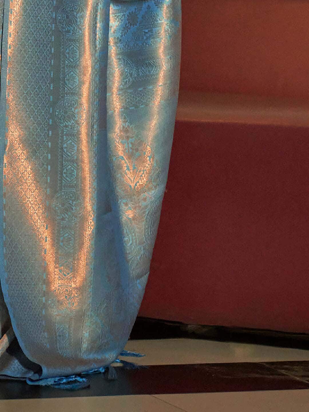 Saree Mall Woven Design Zari Silk Blend Kanjeevaram Sarees | Grocsy