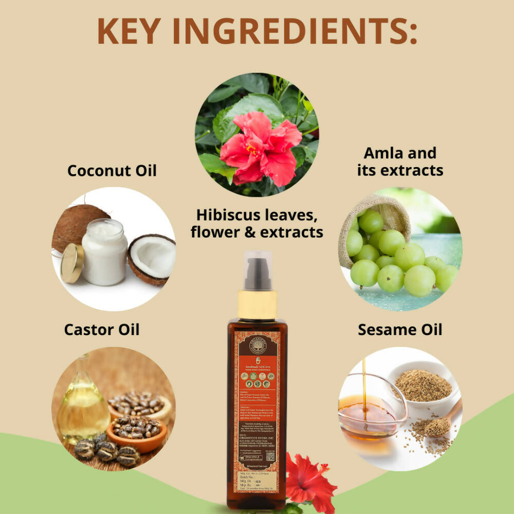 Organicos Hibiscus Hair Oil | Grocsy