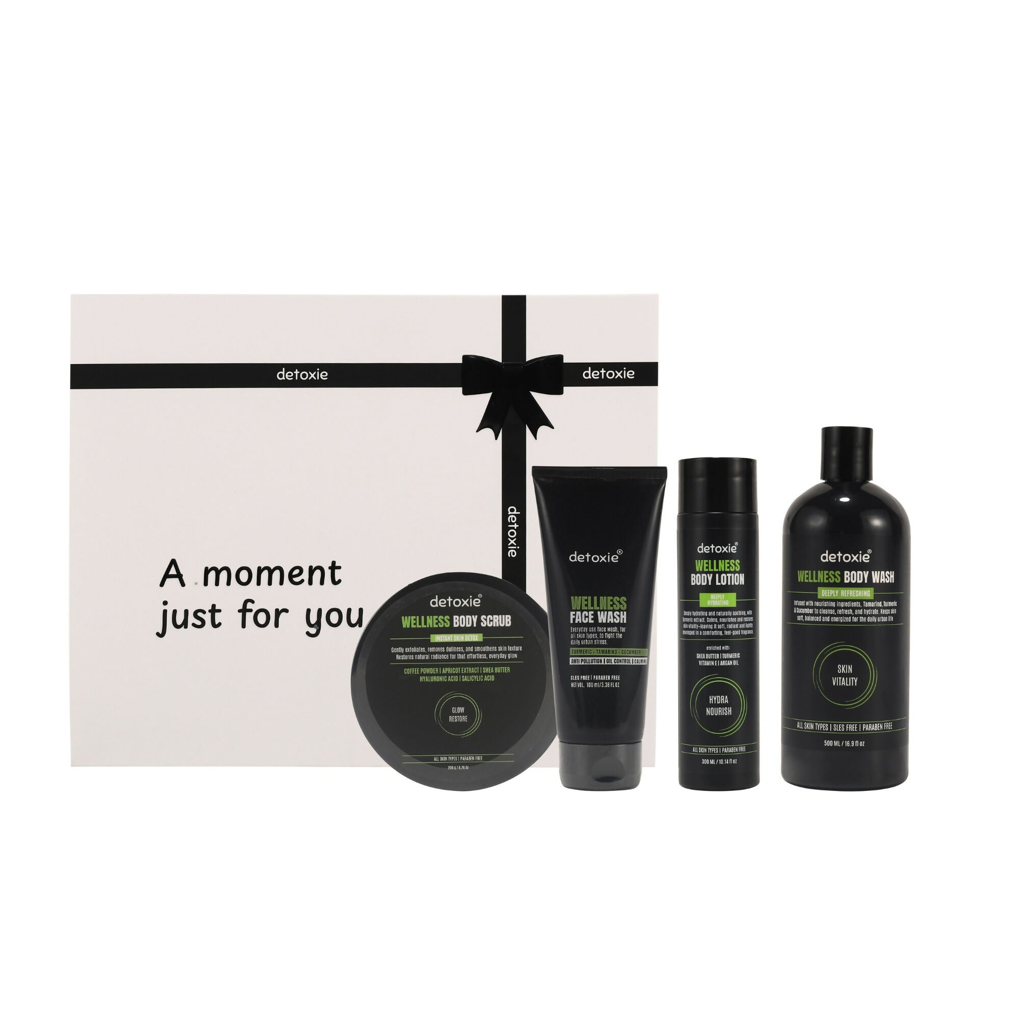 Detoxie Wellness Unisex Hydrating & Glow-Enhancing Bath & Body Essentials | Grocsy
