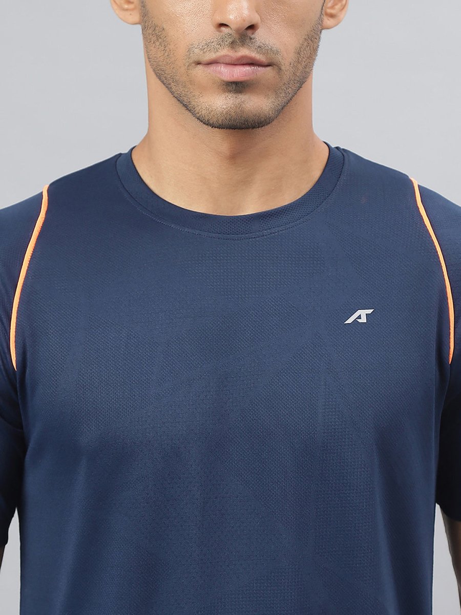 Alcis Round Neck Slim Fit Anti-Static T-Shirt | Grocsy