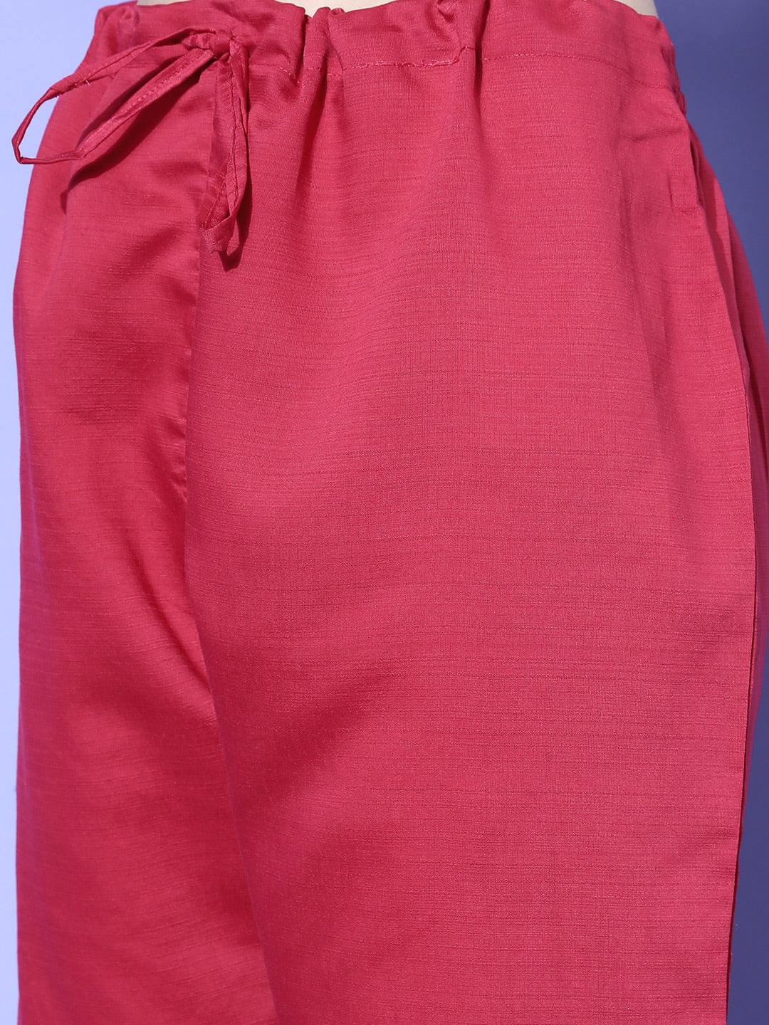 Sangria Ethnic Motifs Yoke Design Regular Sequinned Kurta with Trousers & Dupatta | Grocsy